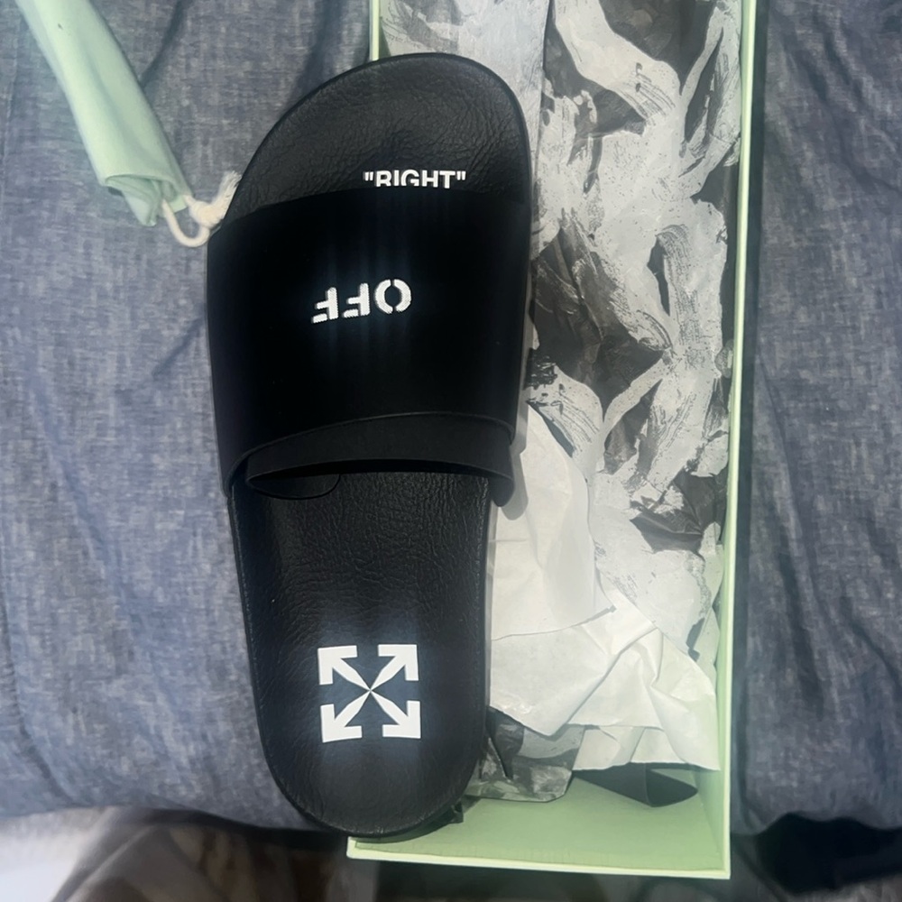 Off white slides
